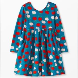 Hanna Andersson Colorful Apple Print Kids Dress